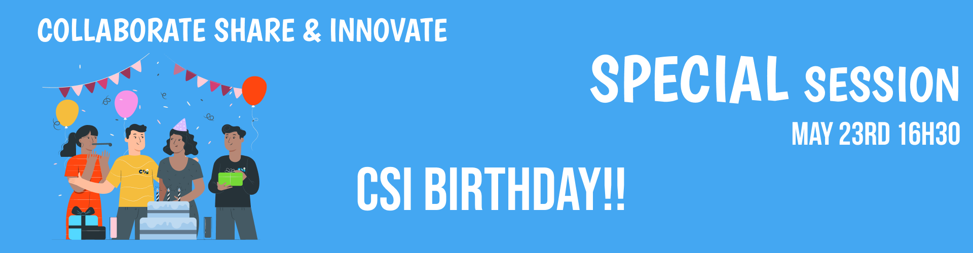 Aniversário CSI Banner
